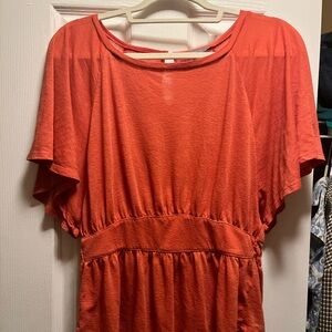 Rubbish Vibrant Orange Top